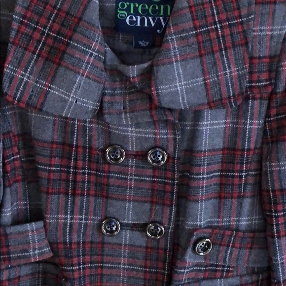 Charcoal, Red, Black & Grey Plaid Jacket - Picture 2 of 7